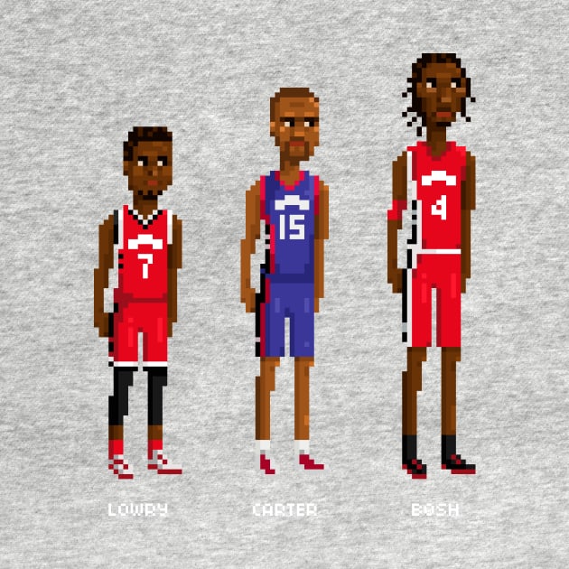 Retro Raptors by PixelFaces